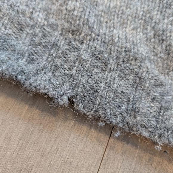 Ba&sh gray wool alpaca sweater jewel buttons size XS - Picture 10 of 13